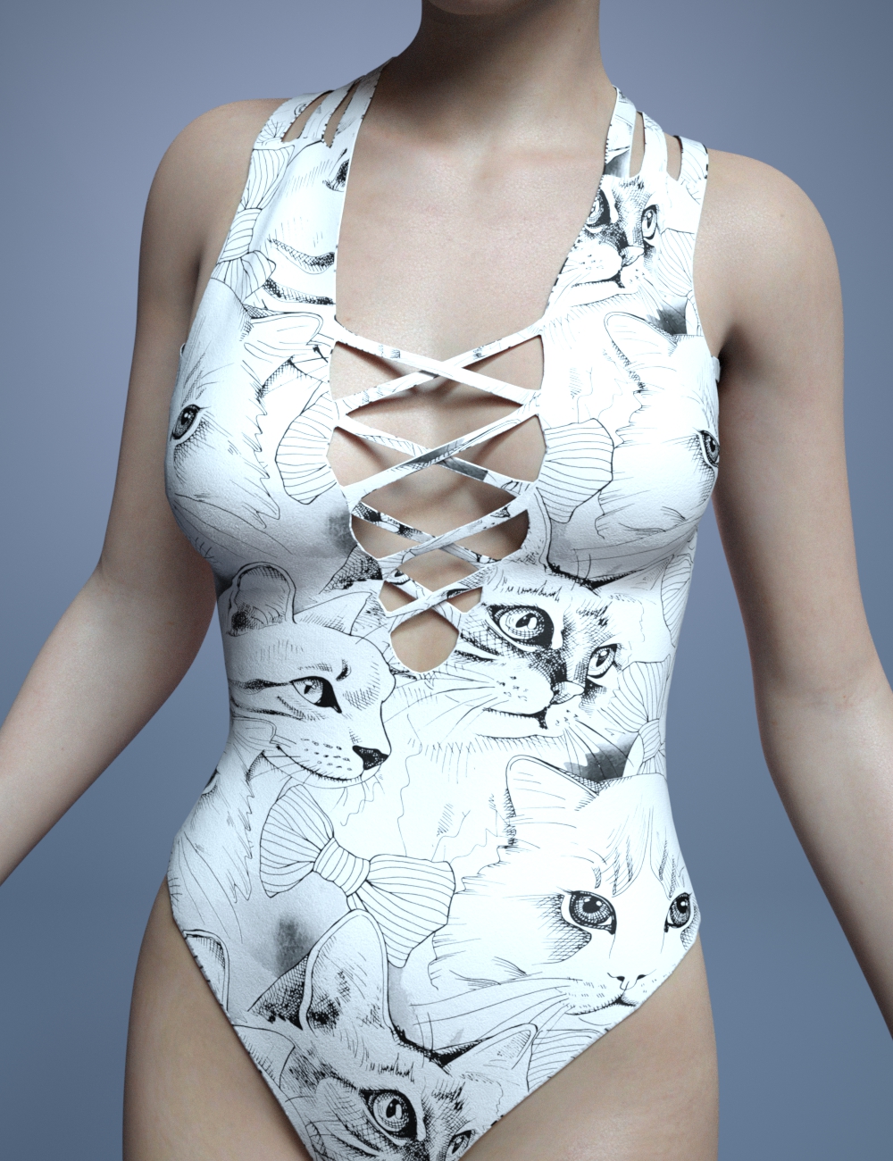 Strappy Swimsuit for Genesis 8 Female(s) by: Moonscape GraphicsSade, 3D Models by Daz 3D