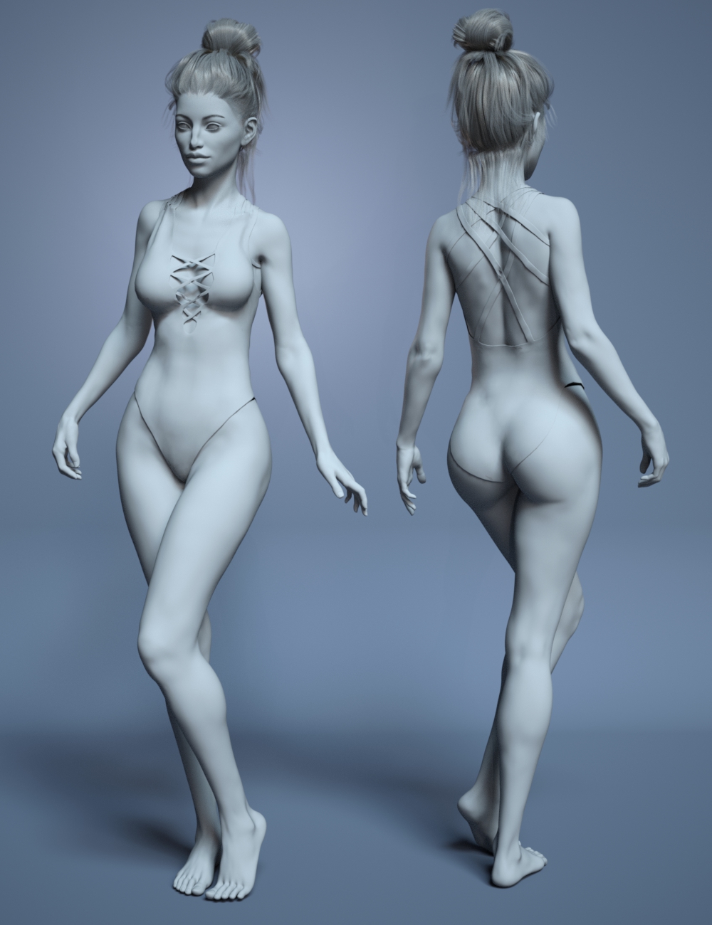 Strappy Swimsuit for Genesis 8 Female(s) by: Moonscape GraphicsSade, 3D Models by Daz 3D