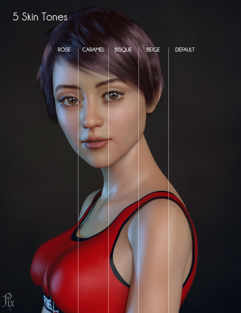 Pix Signe HD for Genesis 8 Female by: Pixelunashadownet, 3D Models by Daz 3D