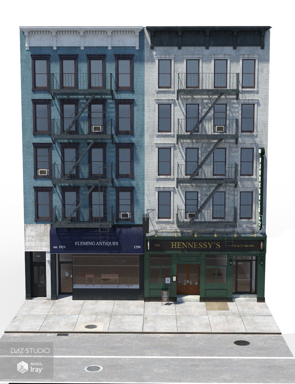 New York Stores by: Aurelio, 3D Models by Daz 3D