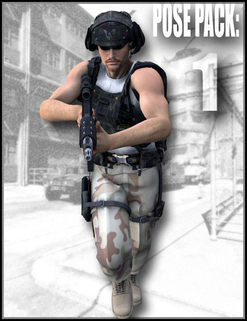 Combat Specialist: Poses For The Modern Warrior. (Pose Pack 1) by: , 3D Models by Daz 3D