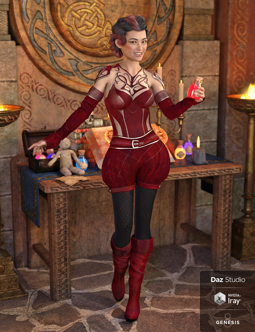 LoveSpell Outfit Textures by: bucketload3d, 3D Models by Daz 3D
