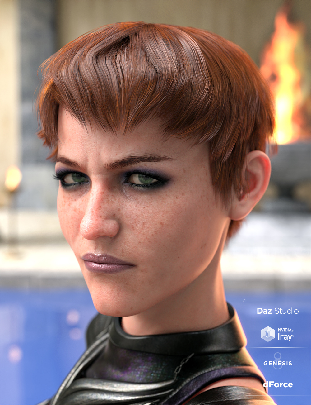 Liling Hair for Genesis 8 and Genesis 3 Females by: goldtassel, 3D Models by Daz 3D