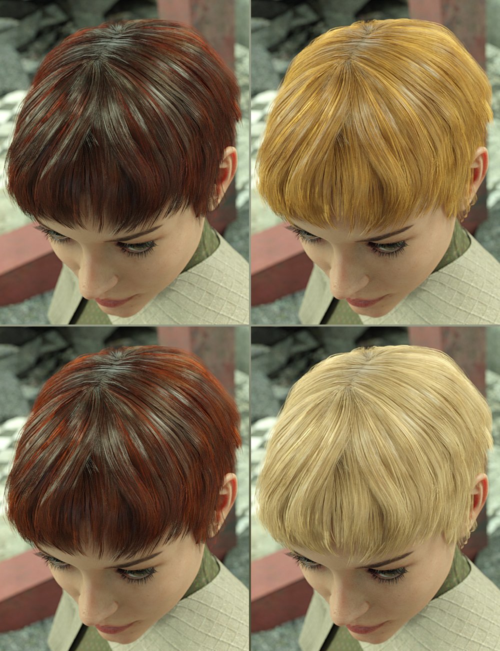 Liling Hair for Genesis 8 and Genesis 3 Females by: goldtassel, 3D Models by Daz 3D