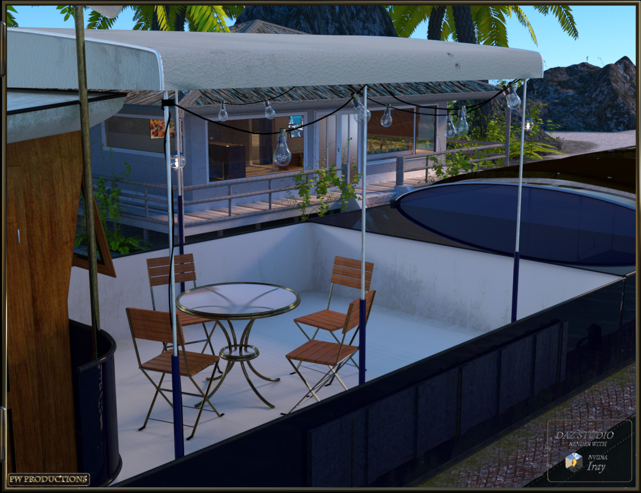 PW Luxurious House Boat by: PW Productions, 3D Models by Daz 3D