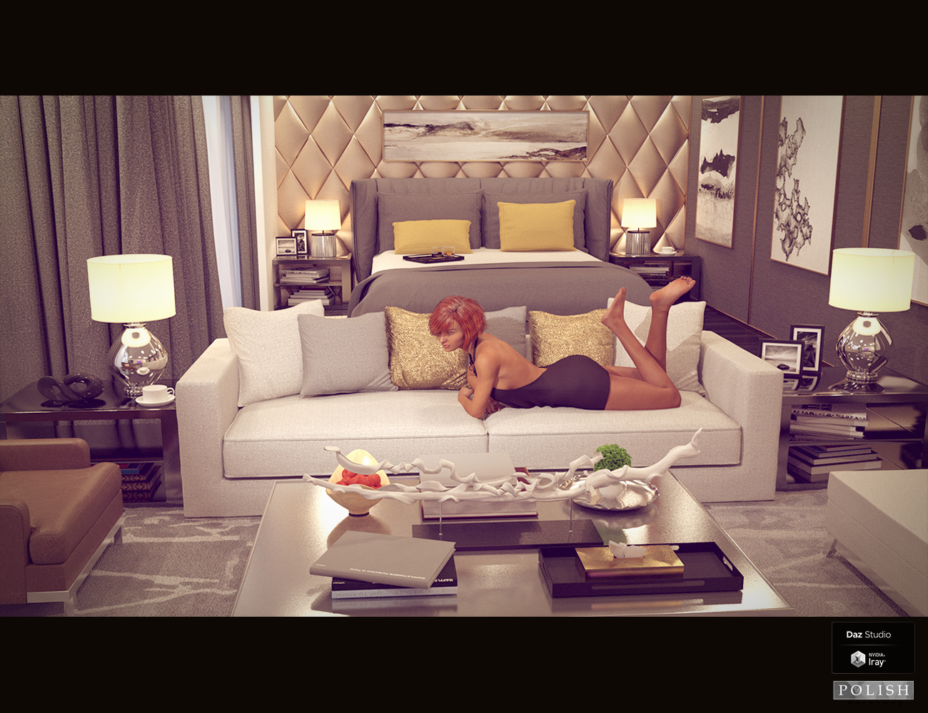 Holiday Hotel Room by: Polish, 3D Models by Daz 3D