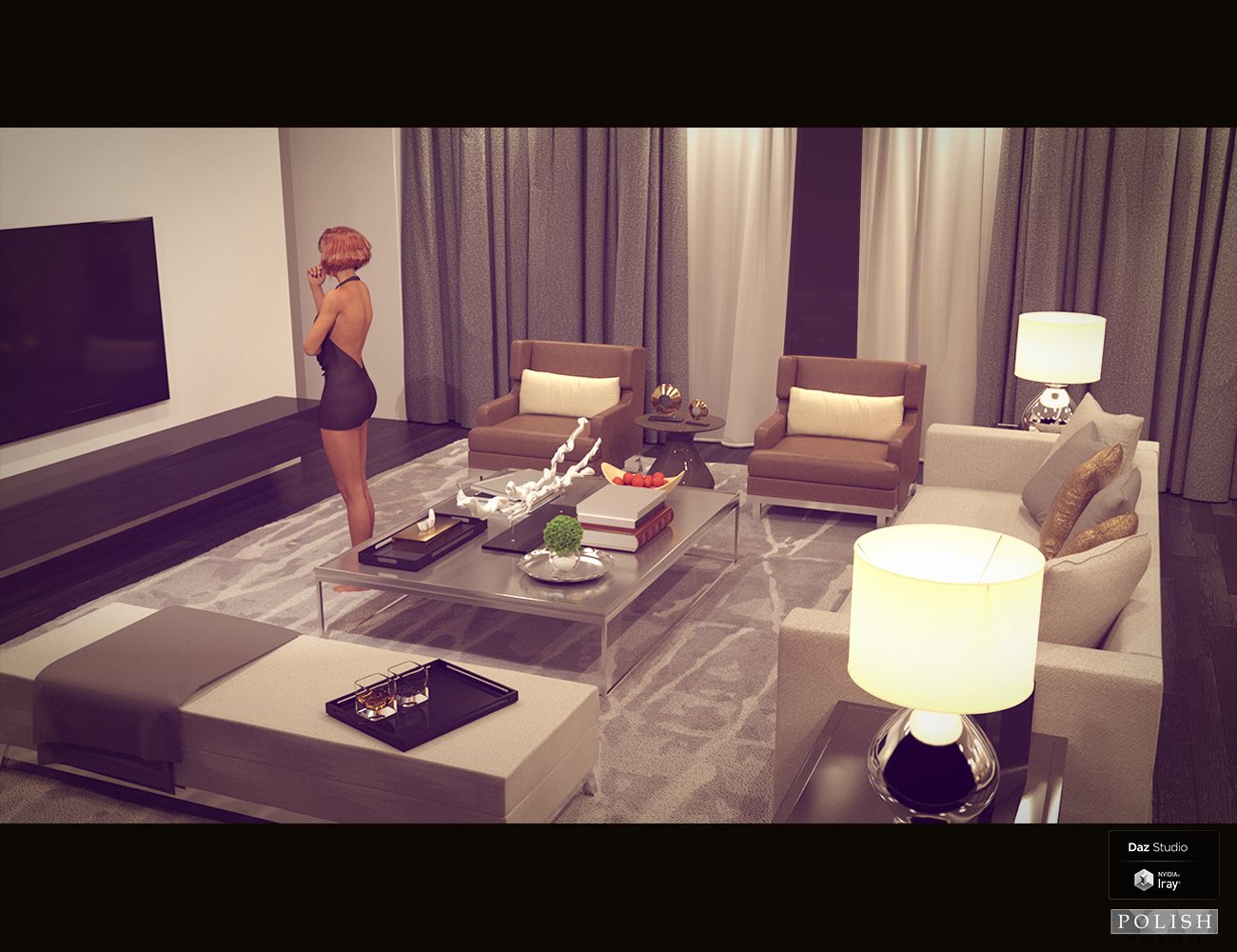 Holiday Hotel Room Holiday Hotel Room by: Polish, 3D Models by Daz 3D