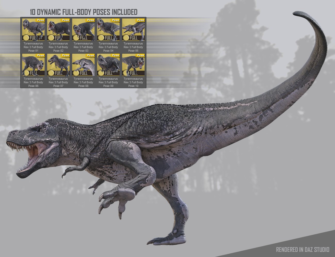 Tyrannosaurus Rex 3 Daz 3d 5558