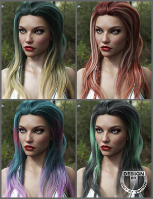 OOT Hairblending 2.0 Texture XPansion for Elysa Hair | Daz 3D