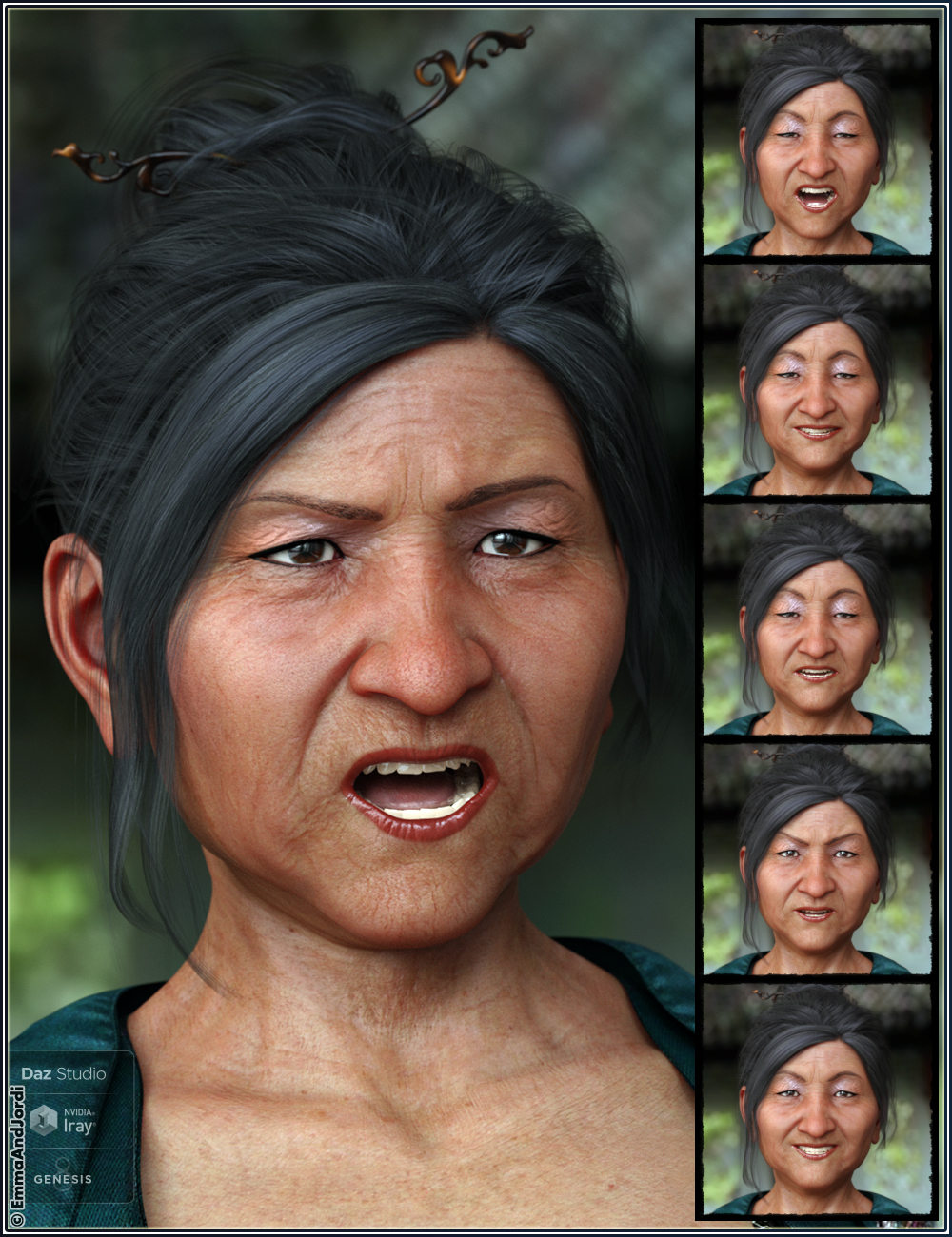 Mixable Expressions for Mrs Chow 8 and Genesis 8 Female(s) Mixable Expressions for Mrs Chow 8 and Genesis 8 Female(s) by: , 3D Models by Daz 3D
