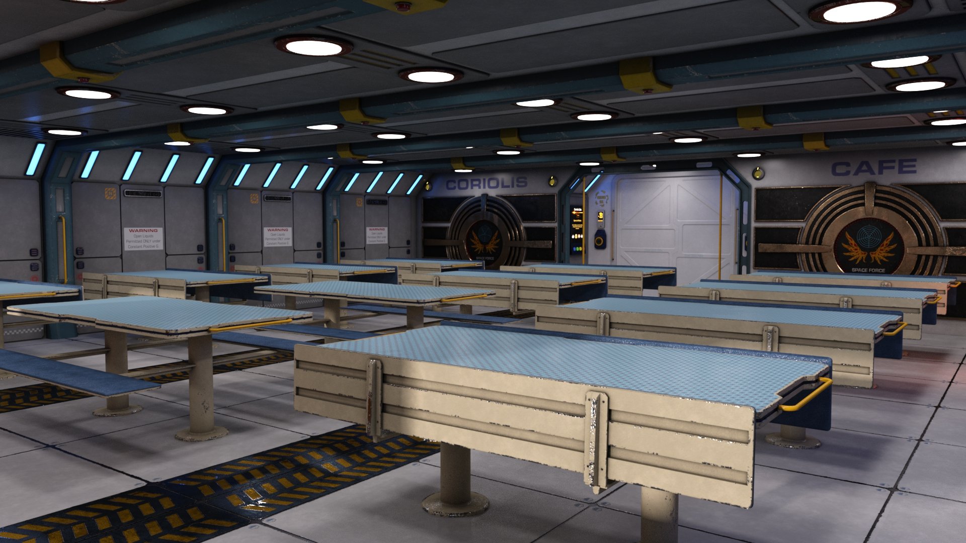 Fleet Ops: Mess Hall | Daz 3D