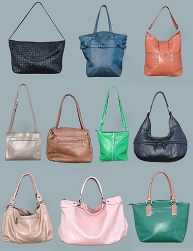 10 Handbags Collection by: Polygonal Miniatures, 3D Models by Daz 3D