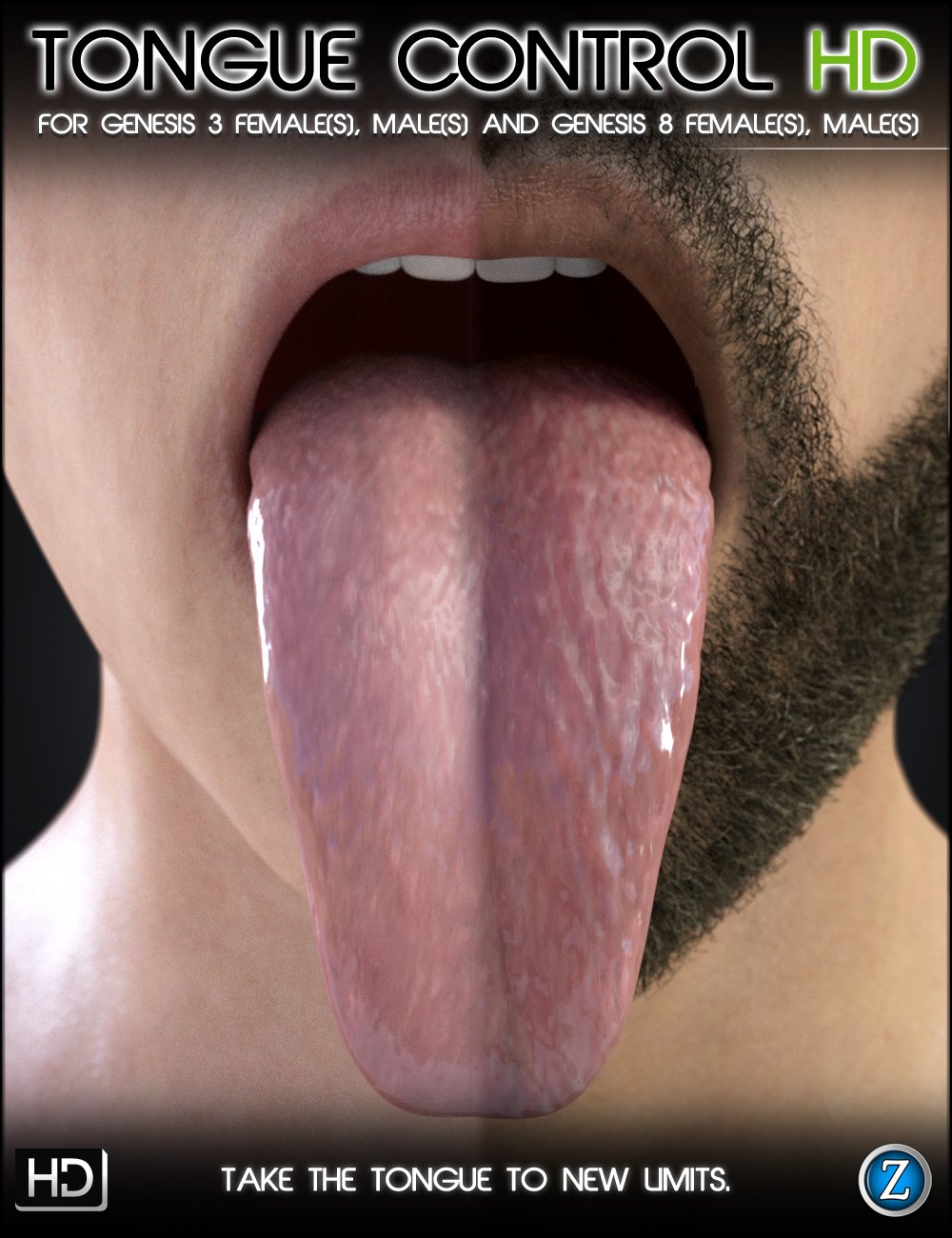Tongue Control HD For Genesis 3 and Genesis 8 Female and Male by: Zev0, 3D Models by Daz 3D