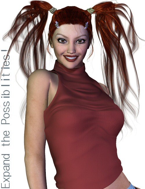 Geve Hair EXP Pak by: goldtassel, 3D Models by Daz 3D