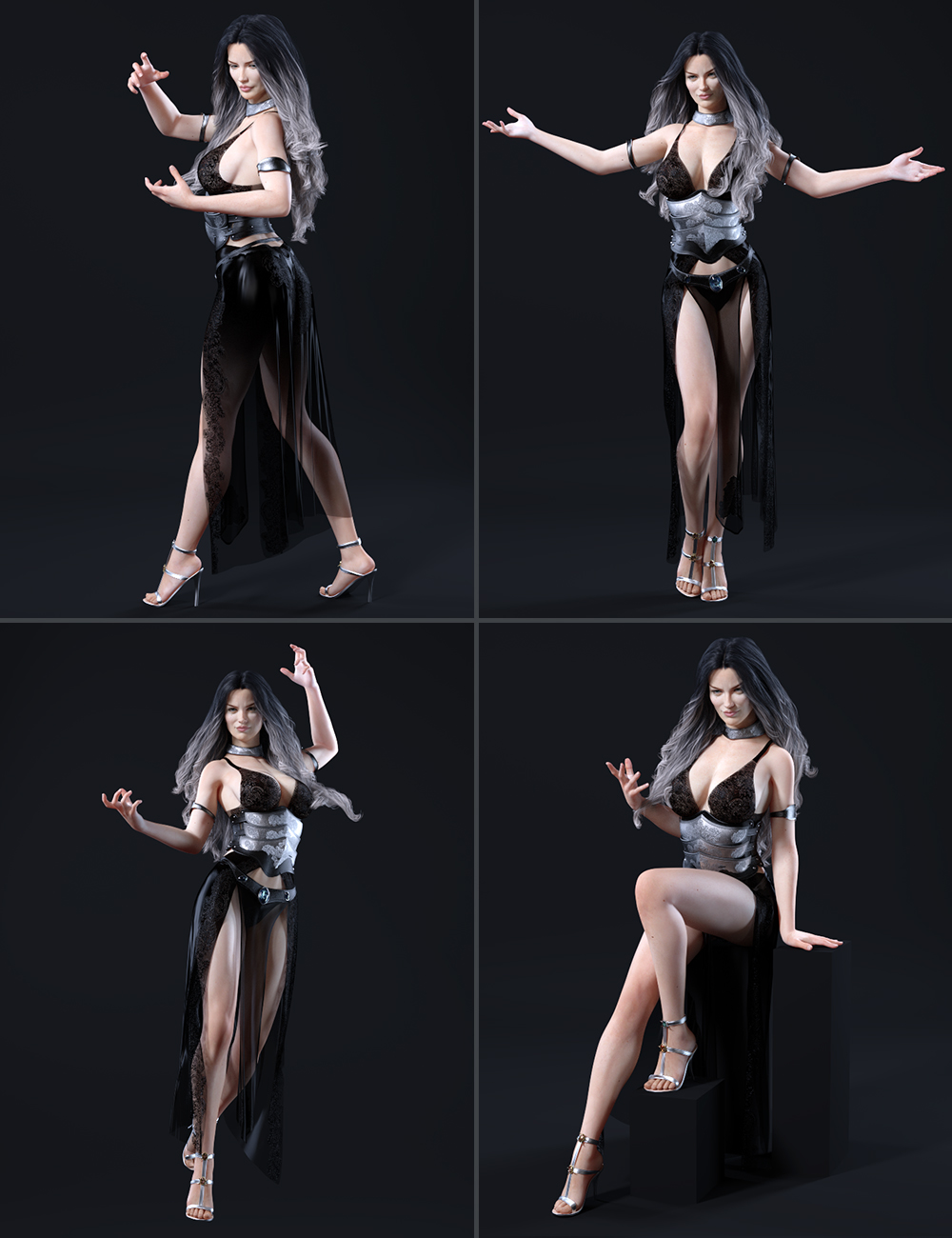 Wicked Sorceress Poses for Genesis 8 Female(s) by: Val3dart3D Sugar, 3D Models by Daz 3D