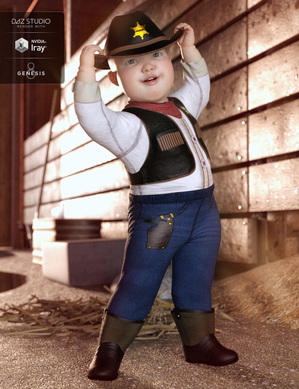 dForce Cowboy Costume for Genesis 8 Male(s) dForce Cowboy Costume for Genesis 8 Male(s) by: Nikisatez, 3D Models by Daz 3D