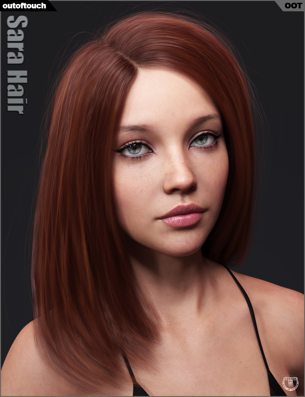 Sara Hair for Genesis 3 and 8 Female(s) | Daz 3D