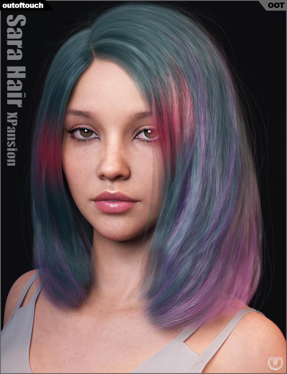 OOT Hairblending 2.0 Texture XPansion for Sara Hair | Daz 3D