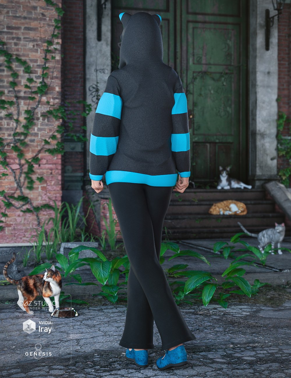 Casual Kitty Set for Genesis 8 Female(s) Casual Kitty Set for Genesis 8 Female(s) by: Moonscape GraphicsPoisenedLilySade, 3D Models by Daz 3D