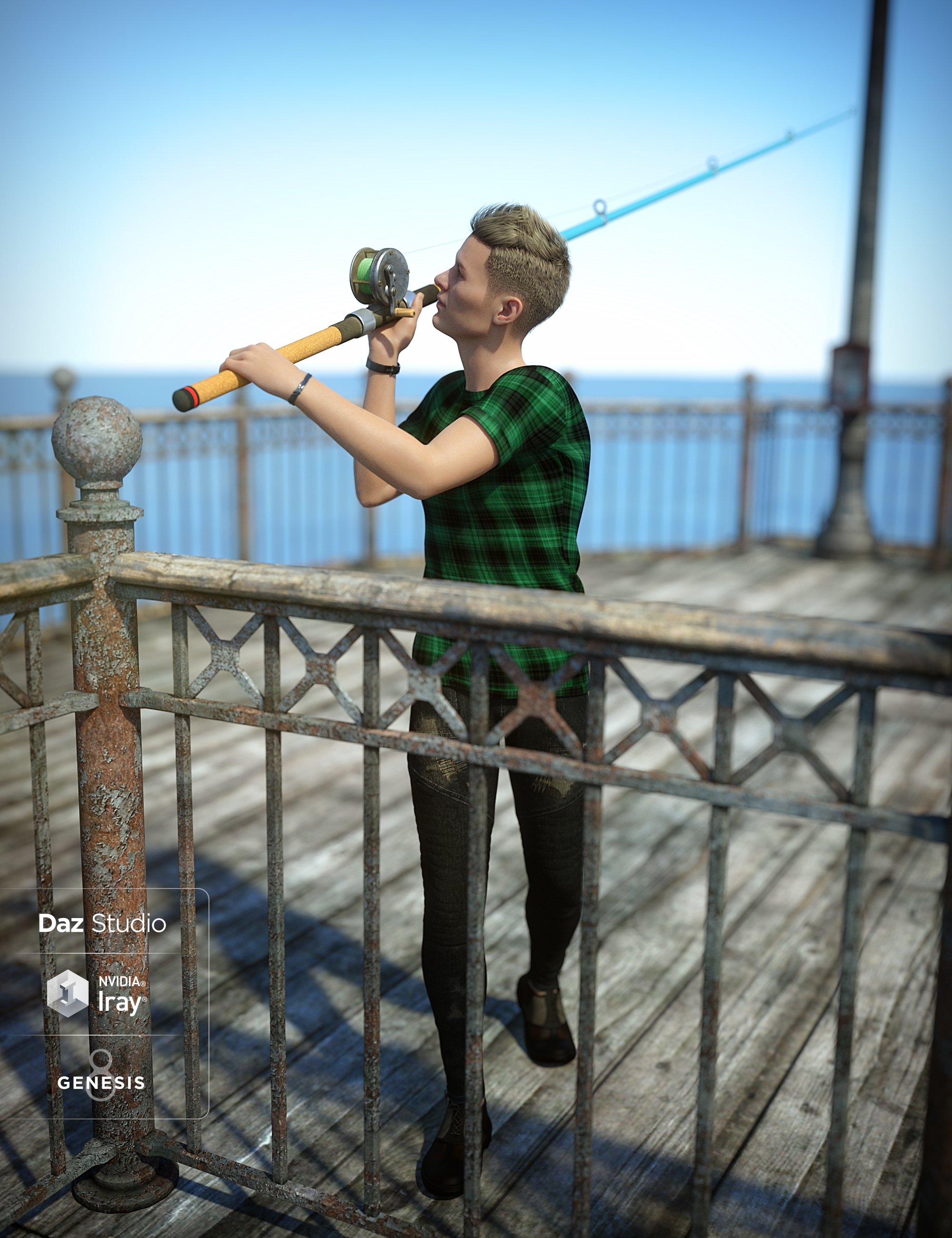 End of the Pier Poses for Genesis 8 Male End of the Pier Poses for Genesis 8 Male by: Predatron, 3D Models by Daz 3D