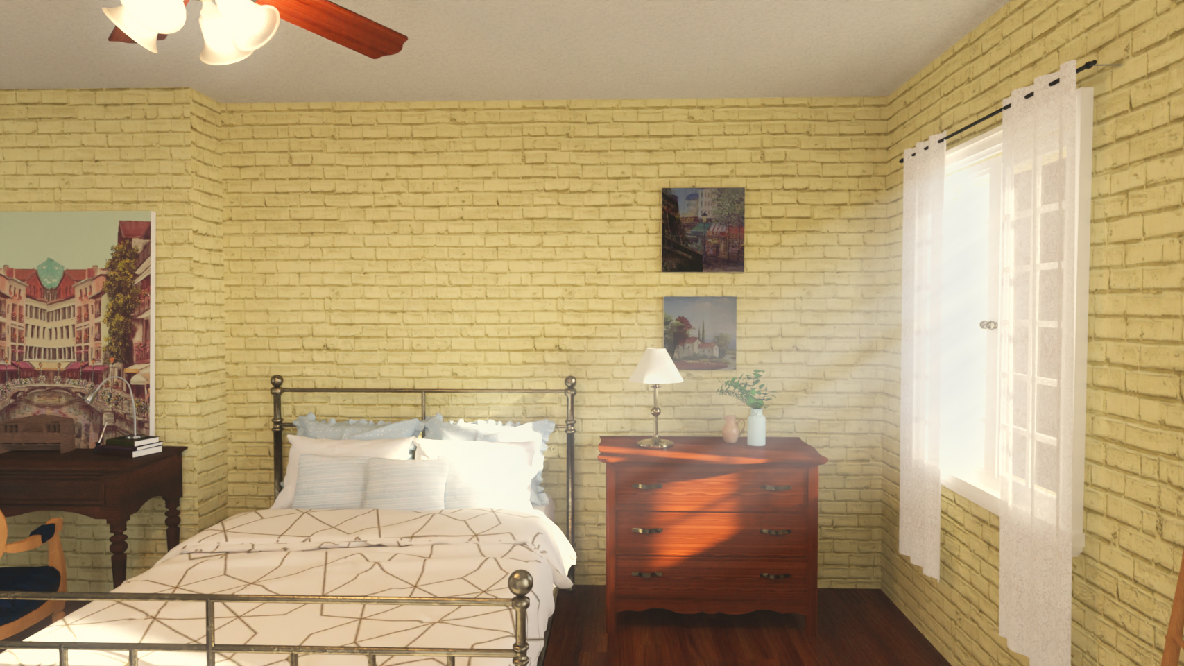 French Bedroom by: kubramatic, 3D Models by Daz 3D