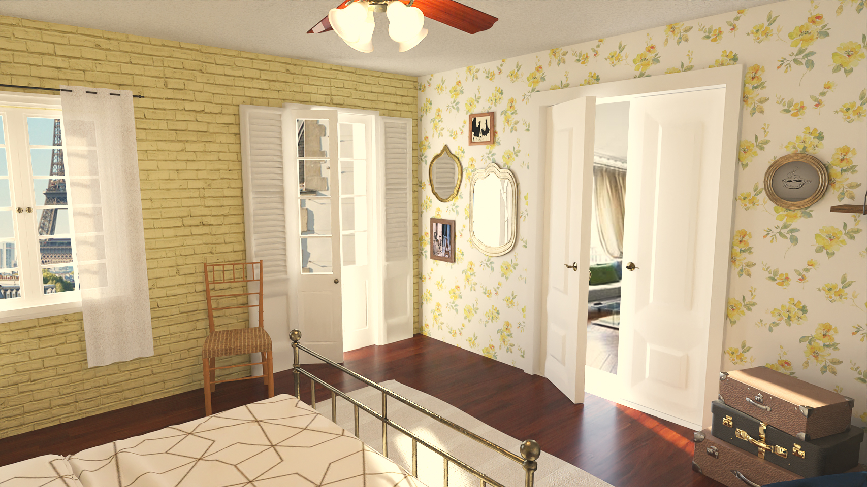 French Bedroom by: kubramatic, 3D Models by Daz 3D