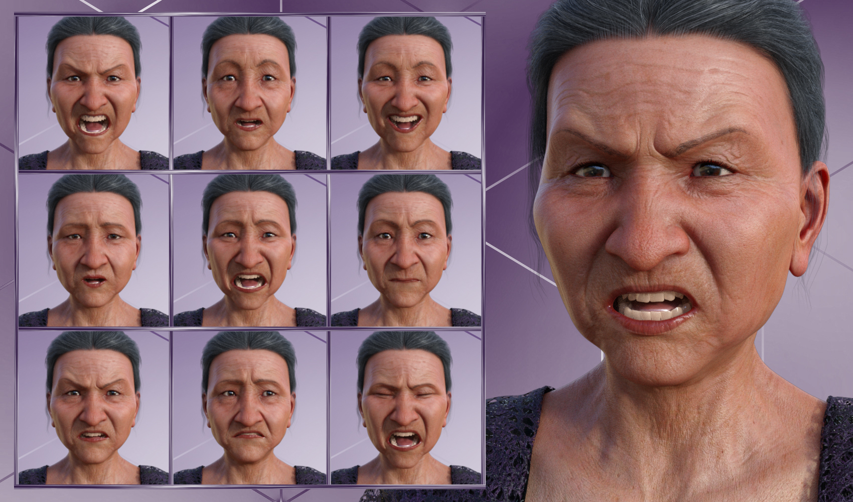 Wisdom - Expressions for Genesis 8 Female and Mrs Chow 8 Wisdom - Expressions for Genesis 8 Female and Mrs Chow 8 by: JWolf, 3D Models by Daz 3D