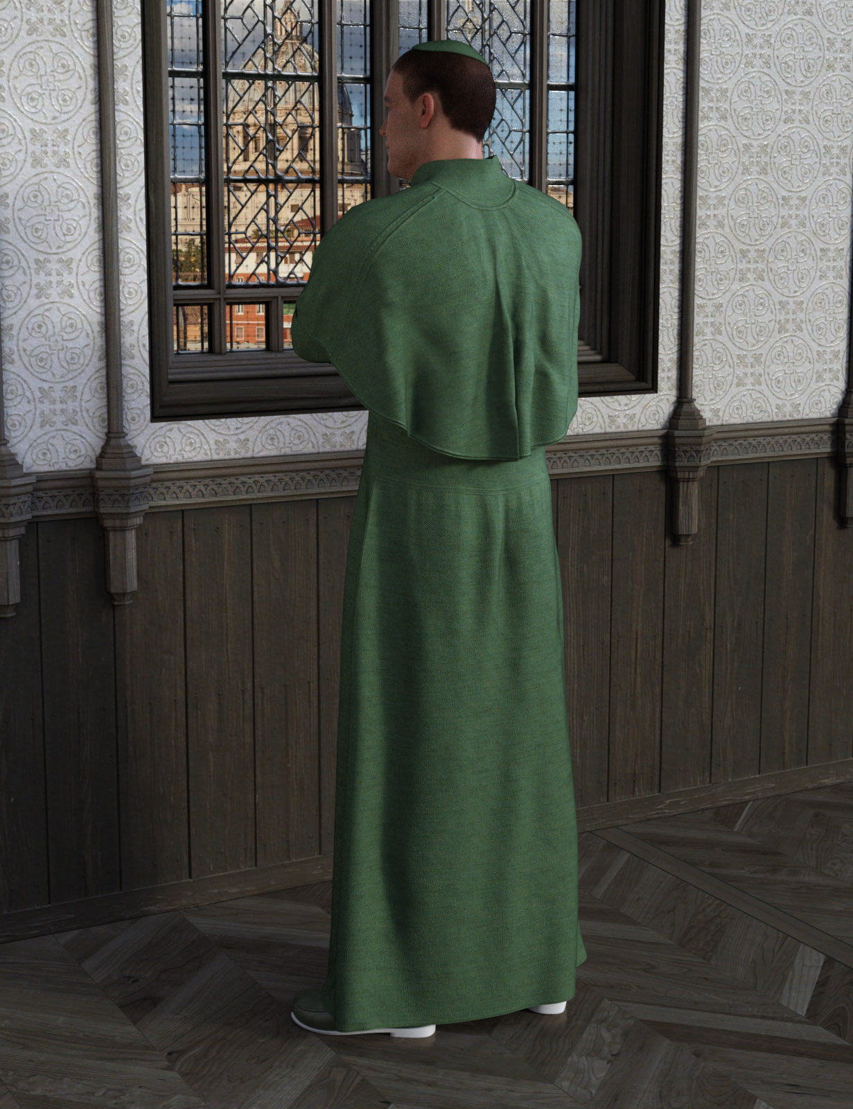 dForce Inquisitor Robe for Genesis 8 Male(s) by: Oskarsson, 3D Models by Daz 3D