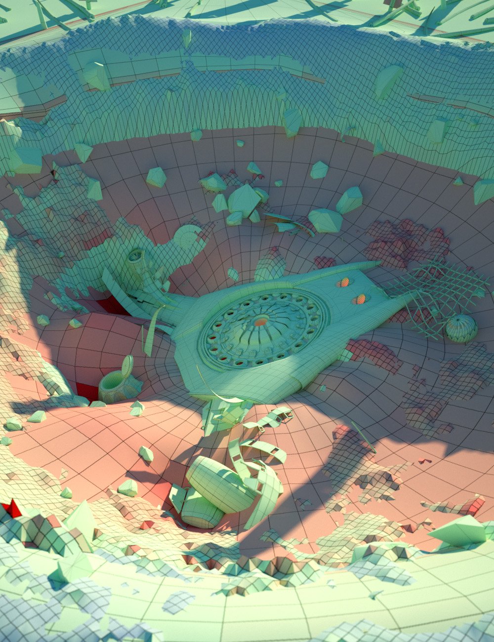 Meteor and Ship Crash Site Meteor and Ship Crash Site by: ForbiddenWhispersDavid Brinnen, 3D Models by Daz 3D