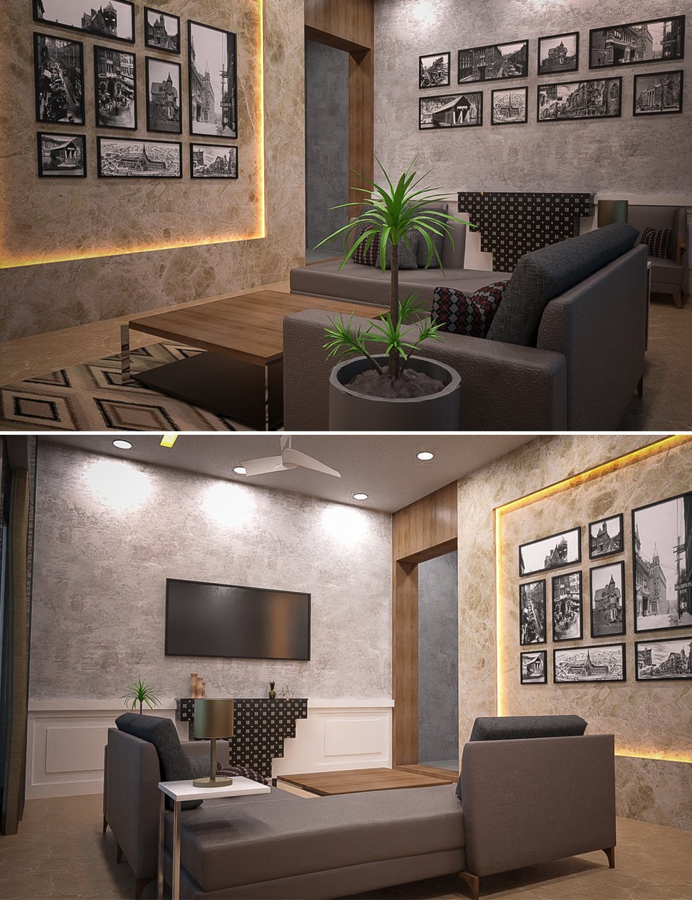 Neat Living Room by: Tesla3dCorp, 3D Models by Daz 3D