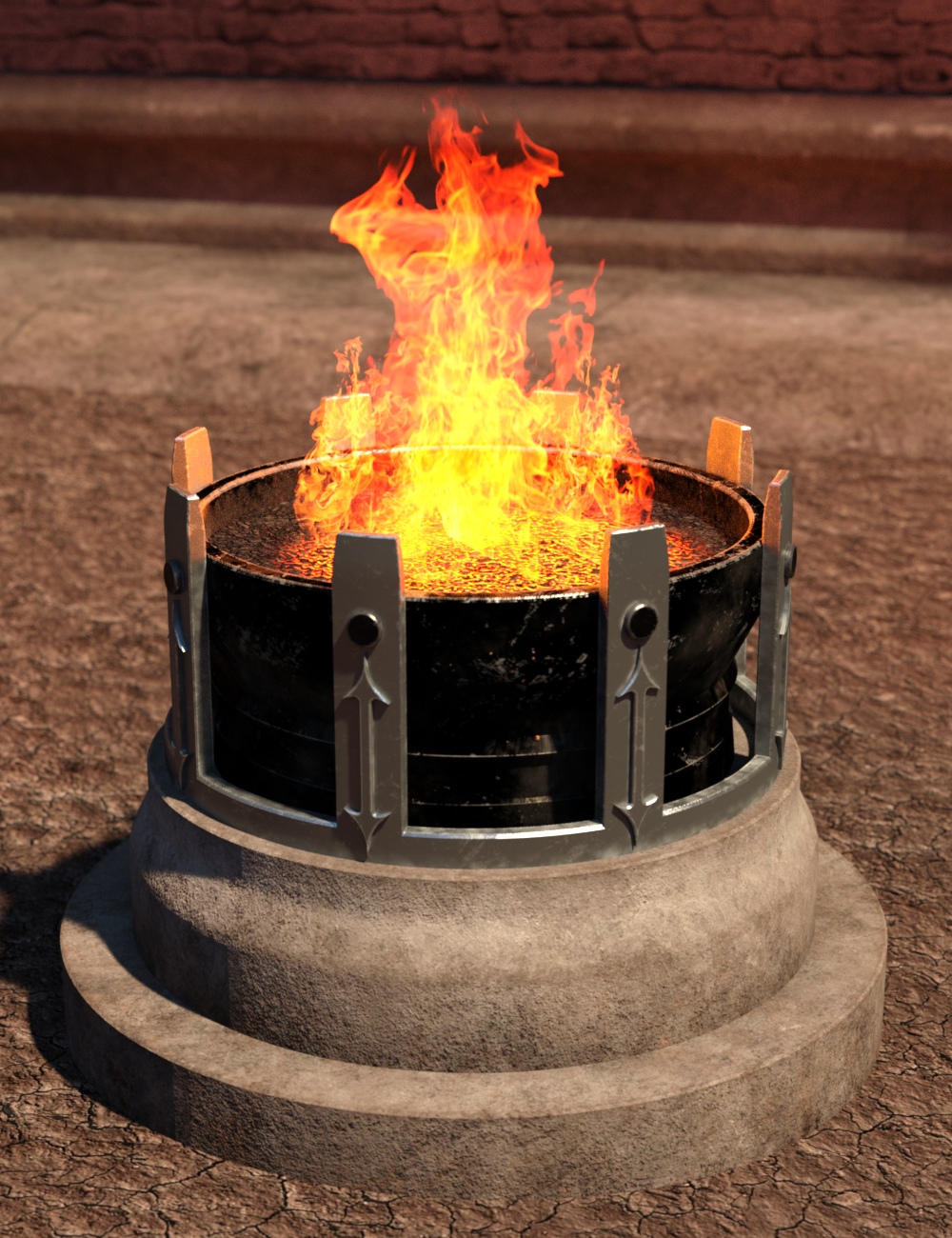 Fantasy Braziers by: Nightshift3D, 3D Models by Daz 3D