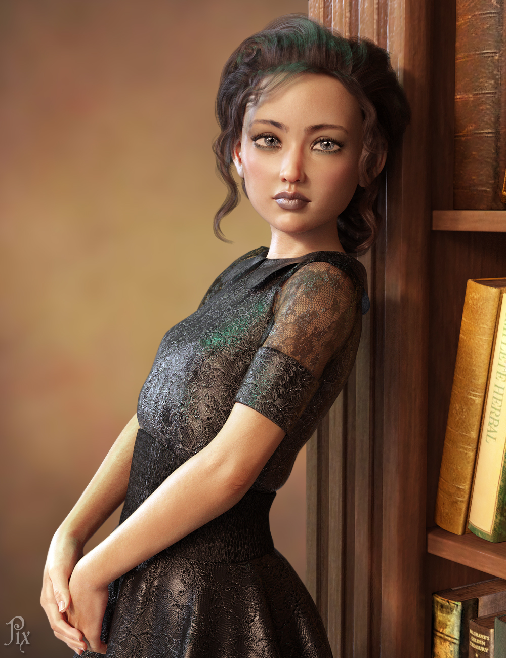 Pix Mitzi HD for Genesis 8 Female by: Pixelunashadownet, 3D Models by Daz 3D