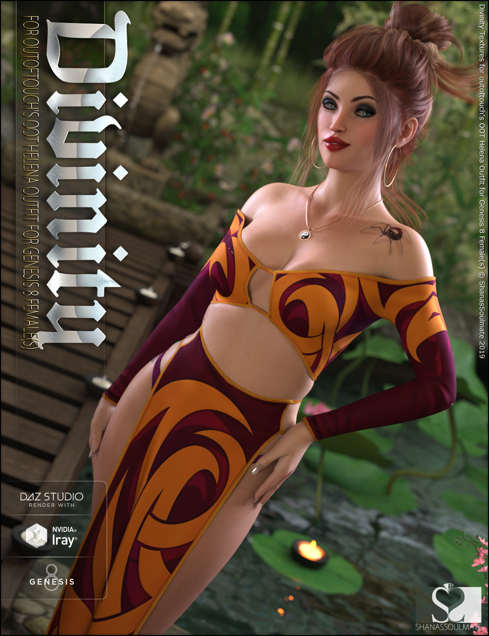 Divinity Textures for OOT Helena Outfit by: ShanasSoulmate, 3D Models by Daz 3D