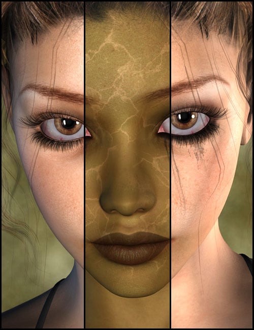 L.I.E. Makeup Layers for V4 by: ARTCollab, 3D Models by Daz 3D