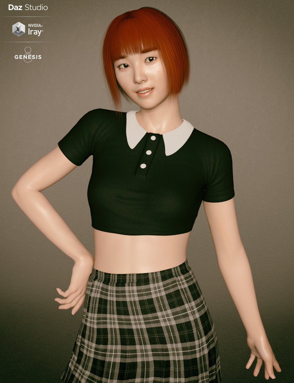 Kim TaeYeon Character and Hair for Genesis 8 Female | Daz 3D