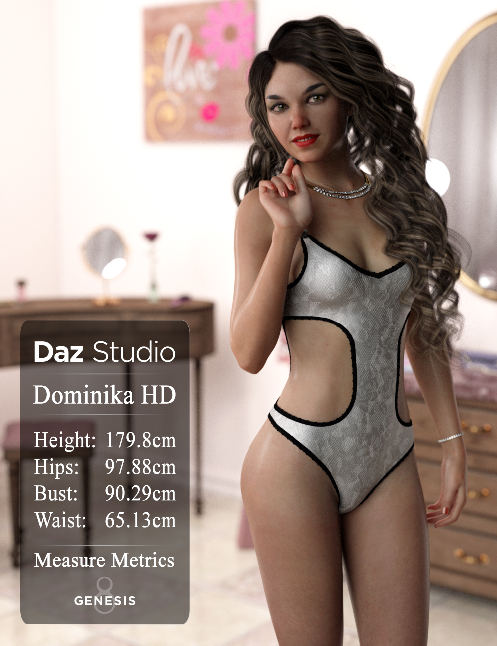 Dominika HD And Bodice Angelic For Genesis 8 Female by: iSourceTextures, 3D Models by Daz 3D