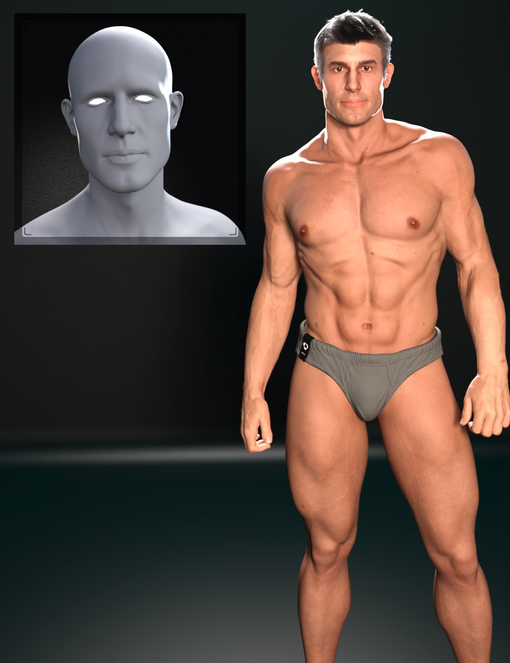 M3D HD Hero Shapes for Michael 8 by: Male-M3dia, 3D Models by Daz 3D