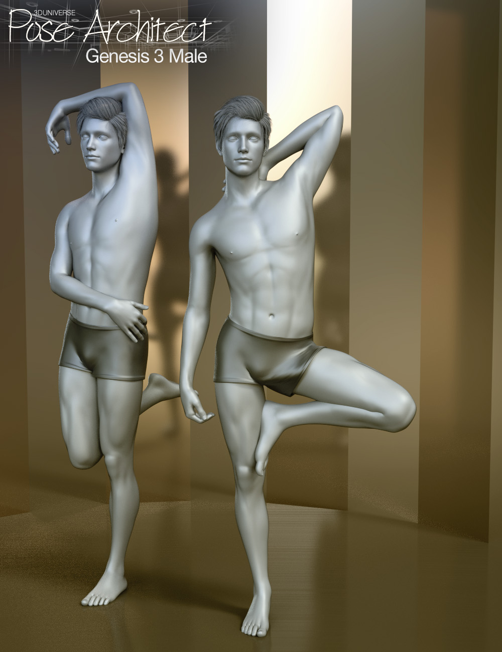 Pose Architect for Genesis 3 Male(s) by: 3D Universe, 3D Models by Daz 3D