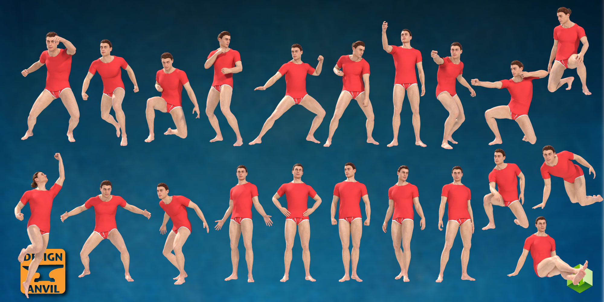 DA Essential Poses for Genesis 8 Male DA Essential Poses for Genesis 8 Male by: Design Anvil, 3D Models by Daz 3D