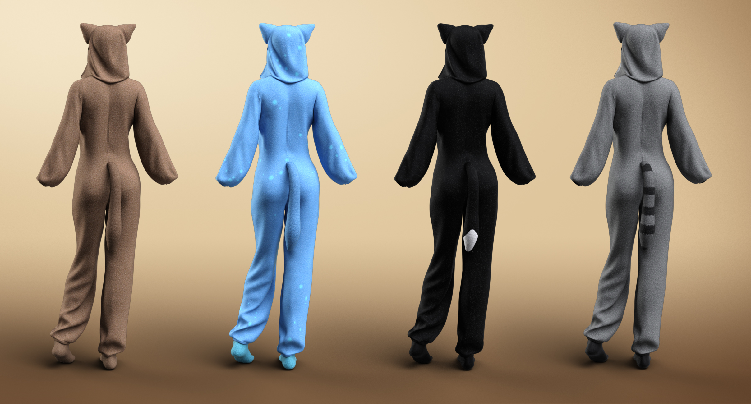dForce Fox Kigurama Textures dForce Fox Kigurama Textures by: Anna Benjamin, 3D Models by Daz 3D