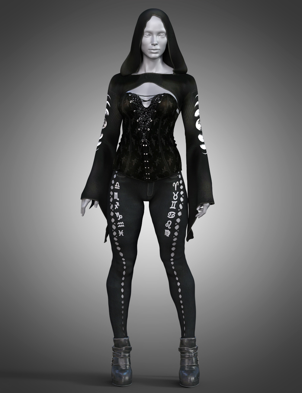 dForce Blackstar Tempest Outfit for Genesis 8 Females Bundle