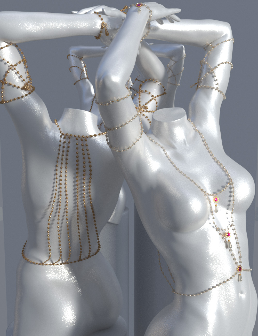 Body Chains 2 for Genesis 3 and 8 Female(s) by: Sshodan, 3D Models by Daz 3D