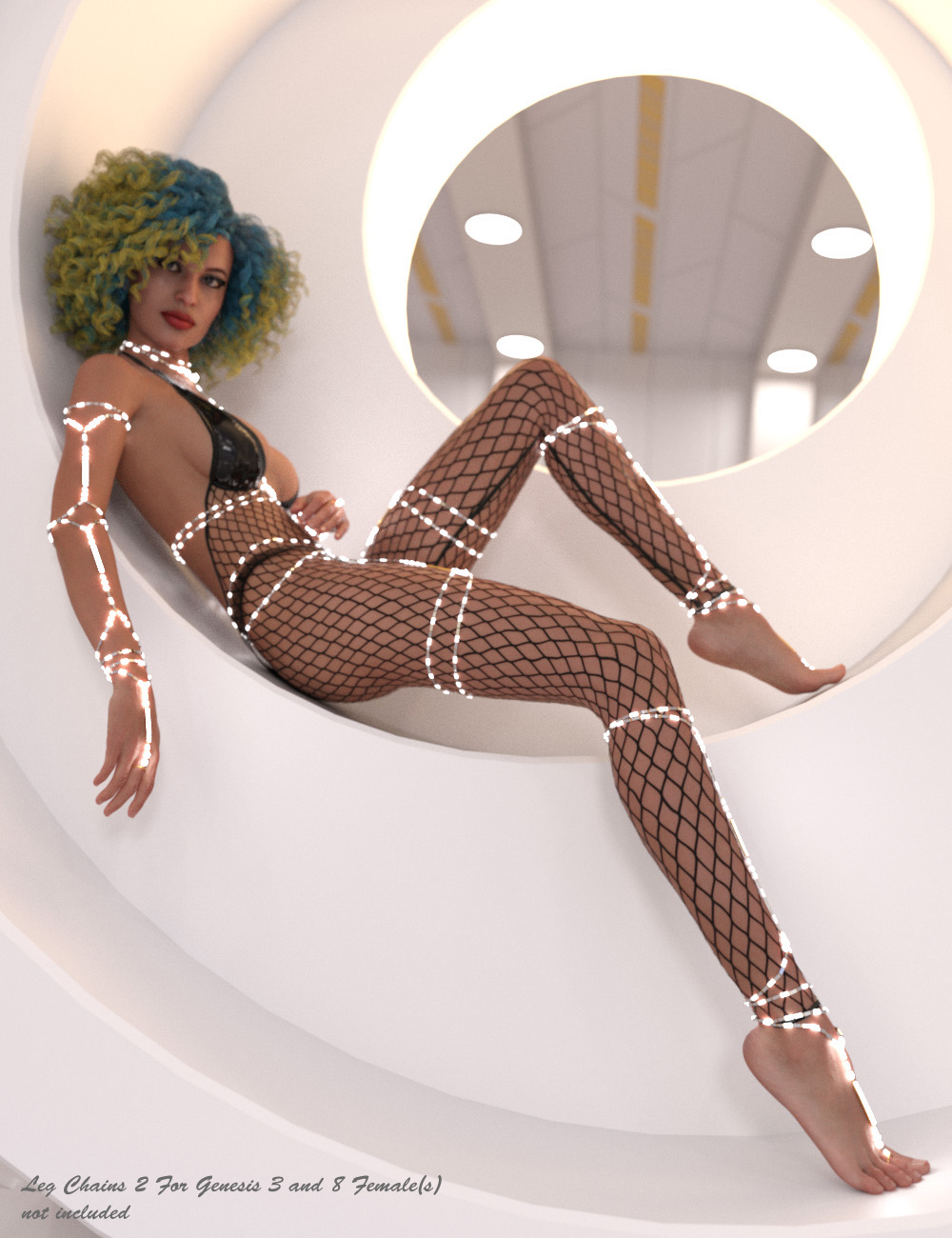 Body Chains 2 for Genesis 3 and 8 Female(s) by: Sshodan, 3D Models by Daz 3D