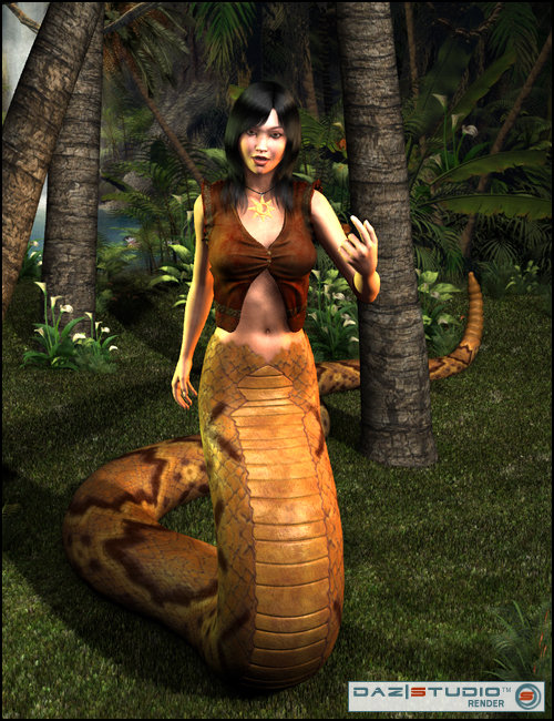Creatura Serpenta for Victoria 4 by: WillDupreMAB, 3D Models by Daz 3D