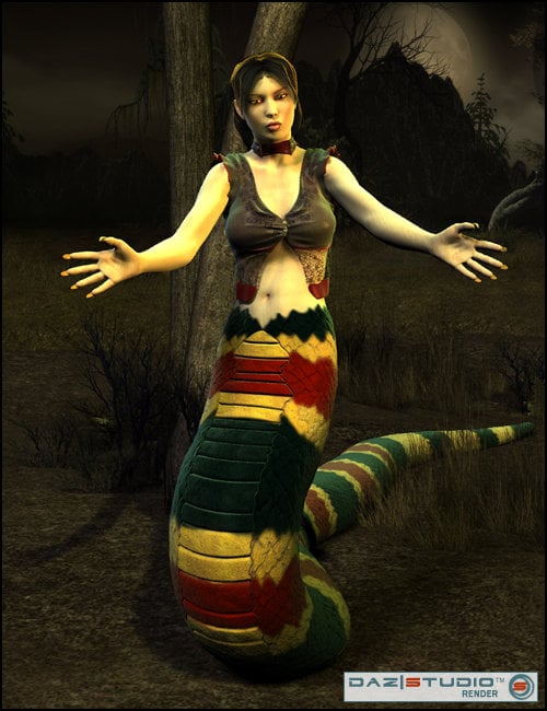 Creatura Serpenta for Victoria 4 by: WillDupreMAB, 3D Models by Daz 3D