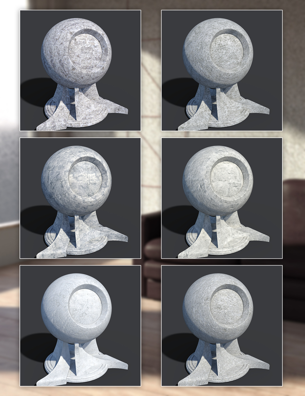 Concrete Shaders Concrete Shaders by: Dimidrol, 3D Models by Daz 3D