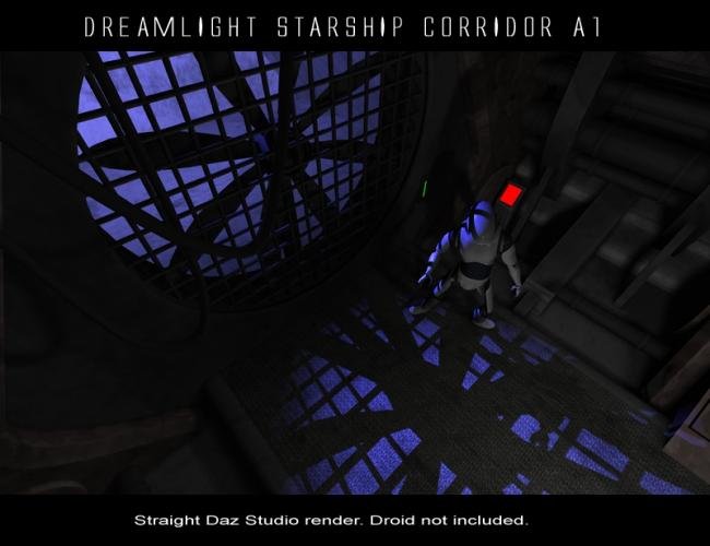 Starship Corridor A1 for DS by: Dreamlight, 3D Models by Daz 3D