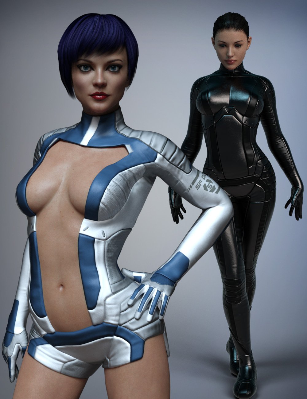 Space Uniform for Genesis 8 Female(s) by: smay, 3D Models by Daz 3D