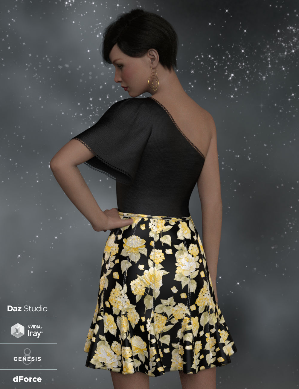 dForce Felicity Ann Dress for Genesis 8 Female(s) by: WildDesigns, 3D Models by Daz 3D