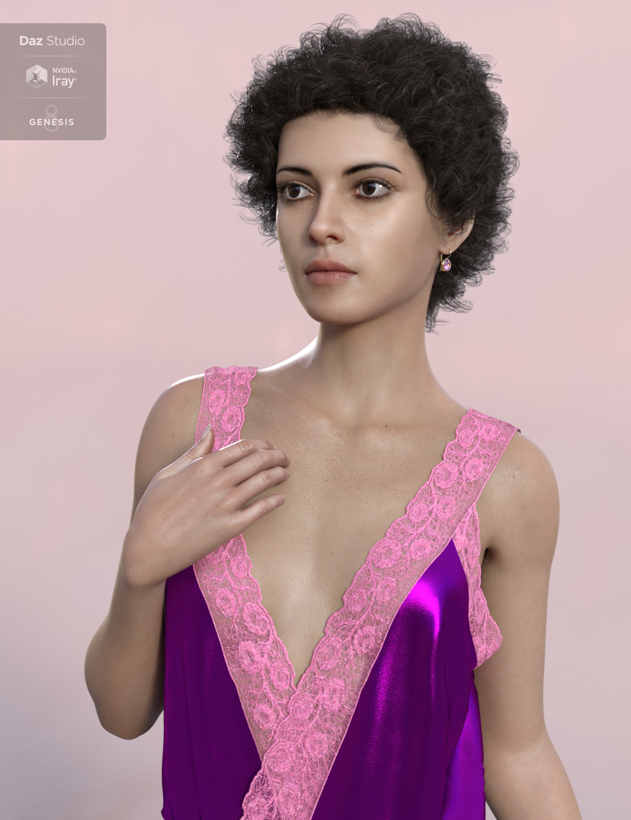 Leon Hair for Genesis 8 Female(s) by: Vyusur, 3D Models by Daz 3D